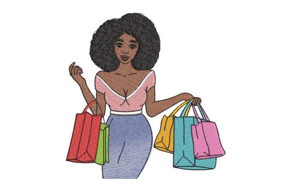 Review: African Woman Shopping. Black Beauty Design