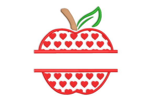 Review: Apple with Red Hearts Split Monogram