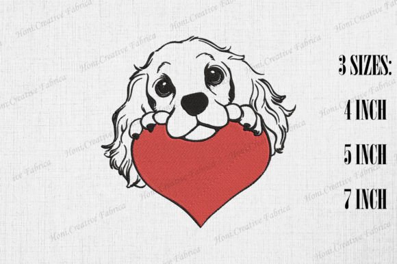 Review: Cute Cocker Spaniel Peeking from Heart