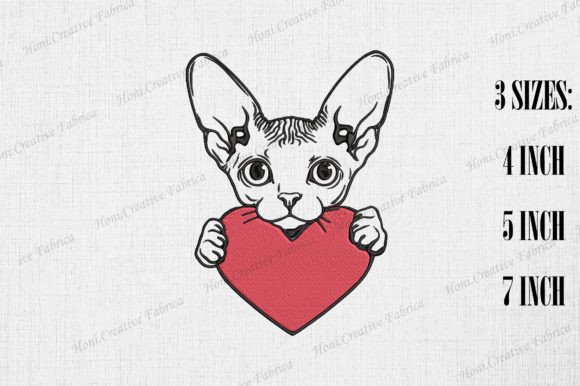 Review: Cute Sphynx Cat with Heart Valentine Day