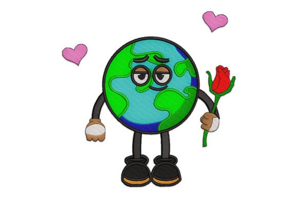 Review: Earth Mascot Falling in Love Embroidery