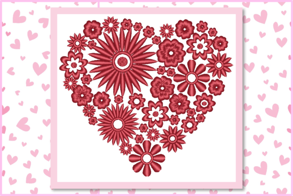 Review: Floral Heart-One Color for Embroidery