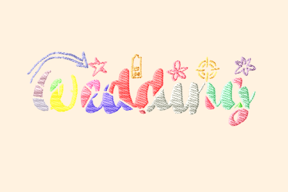 Review: Wedding Mosaic Decorative Lettering for Embroidery