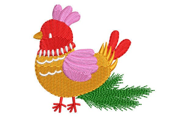 Reviewing Christmas Chicken for Holiday Embroidery